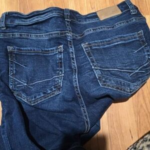 BKE Women's Dark Blue Ankle Jeans